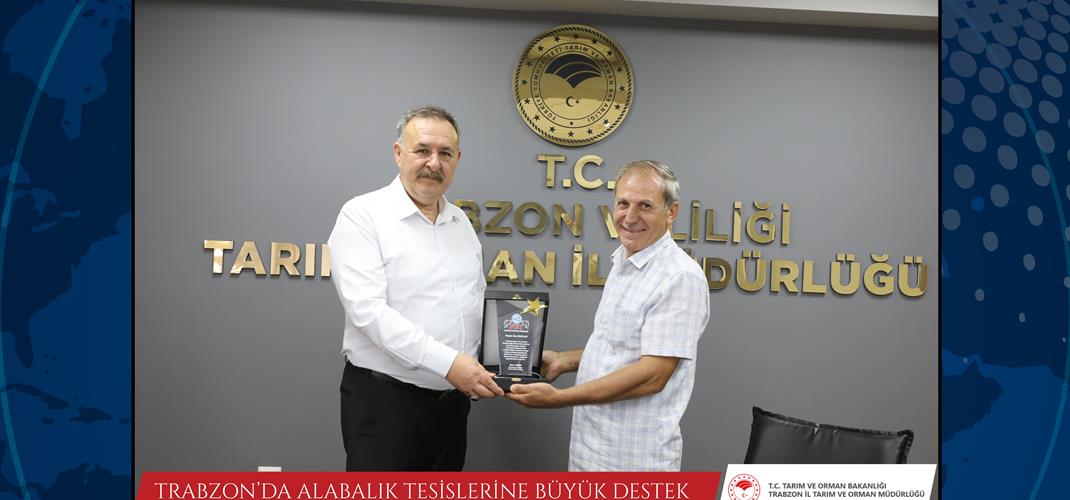 TRABZON’DA ALABALIK TESİSLERİNE BÜYÜK DESTEK
