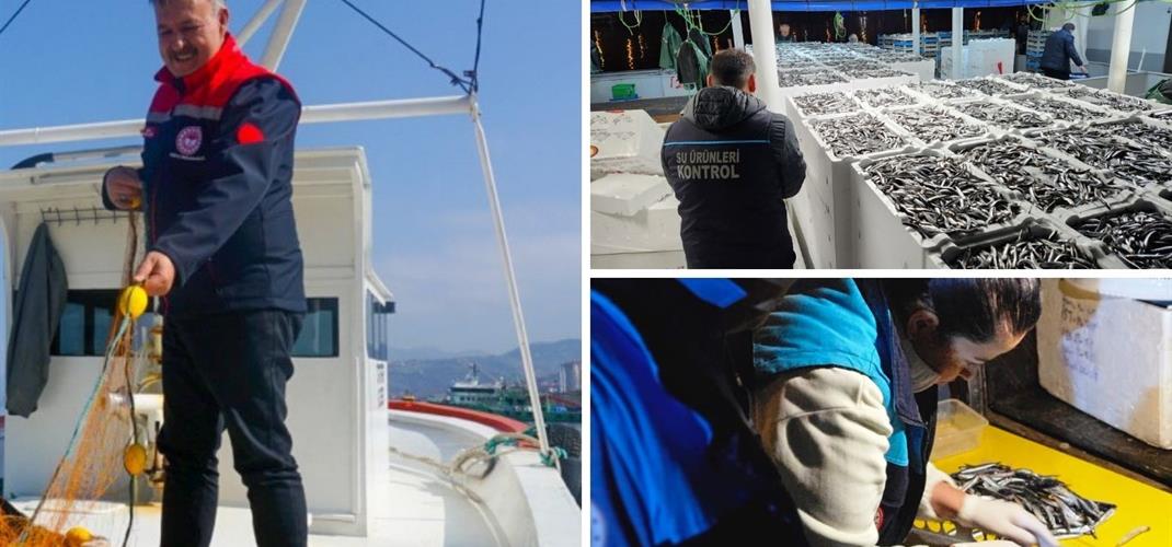 Trabzon’da Hamsi Avcılığı Denetimleri Aralıksız Sürüyor